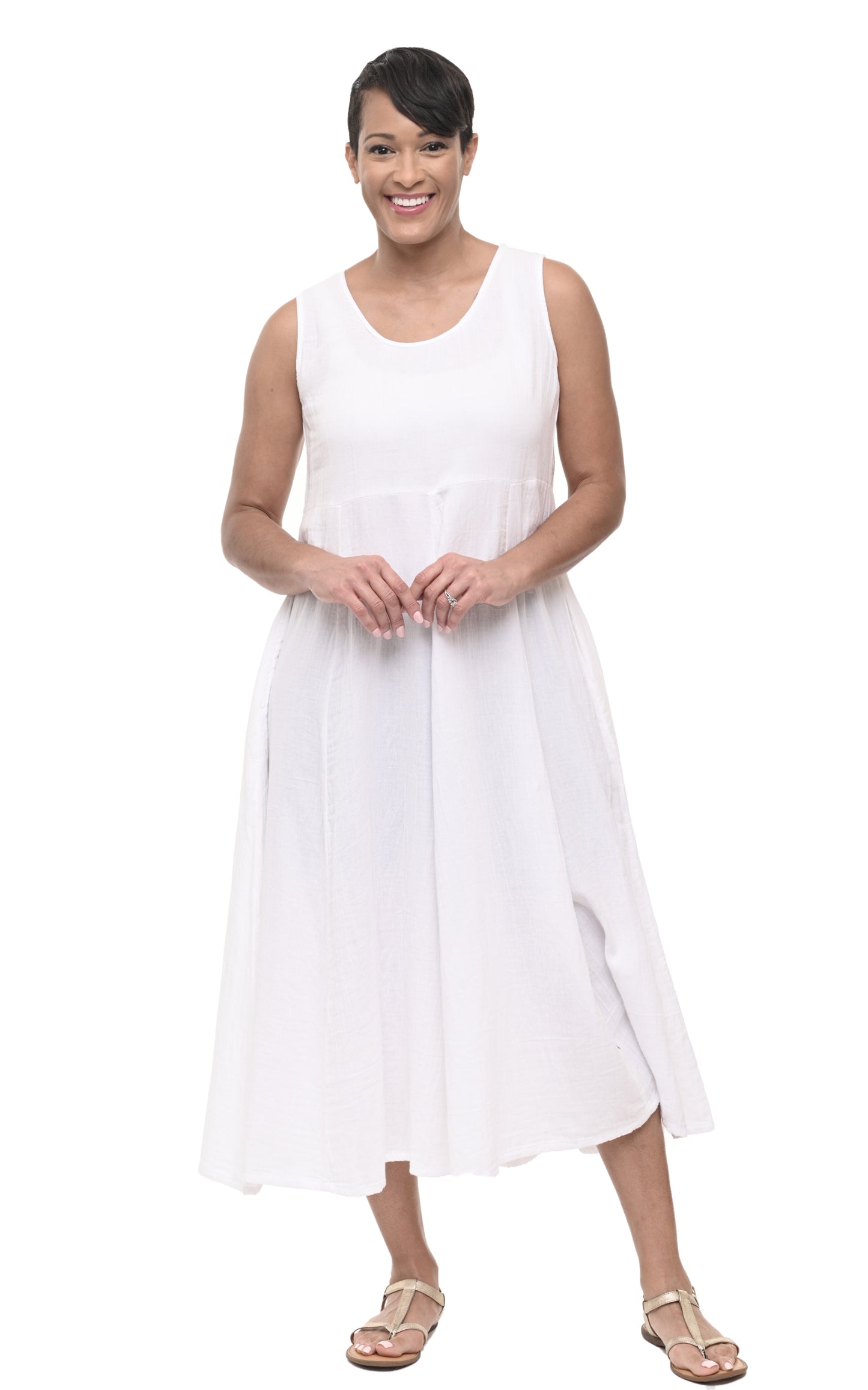 VCG369 Amira Dress in White