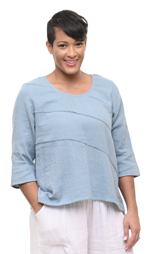 FINAL SALE VCG431 Adeline Pullover Top in Abyss